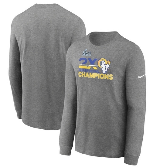 Los Angeles Rams Men Long T Shirt 024 Los Angeles Rams Men Long T Shirt 024