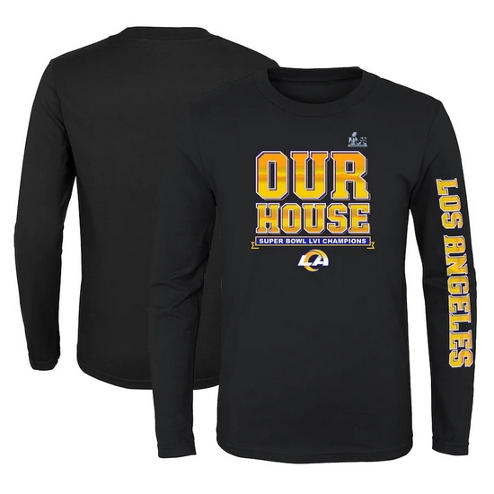 Los Angeles Rams Men Long T Shirt 032 Los Angeles Rams Men Long T Shirt 032