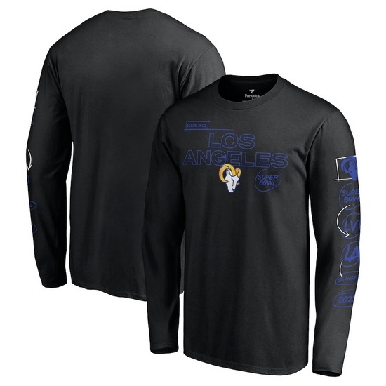 Los Angeles Rams Men Long T Shirt 036 Los Angeles Rams Men Long T Shirt 036