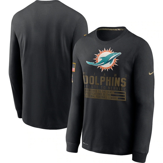 Miami Dolphins Men Long T Shirt 009 Miami Dolphins Men Long T Shirt 009