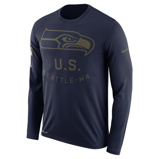 Seattle Seahawks Men Long T Shirt 004 Seattle Seahawks Men Long T Shirt 004
