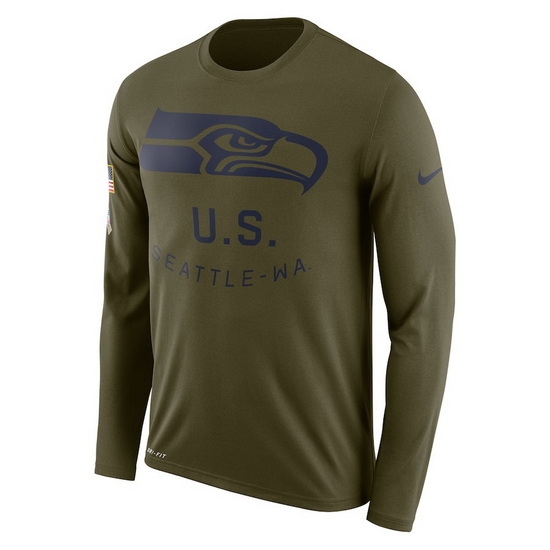 Seattle Seahawks Men Long T Shirt 006 Seattle Seahawks Men Long T Shirt 006