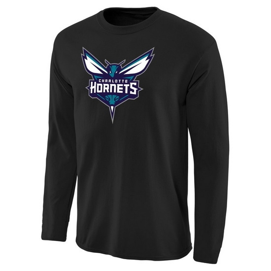 Charlotte Hornets Men Long T Shirt 004 Charlotte Hornets Men Long T Shirt 004