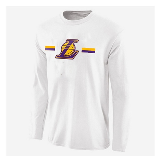 Los Angeles Lakers Men Long T Shirt 003 Los Angeles Lakers Men Long T Shirt 003