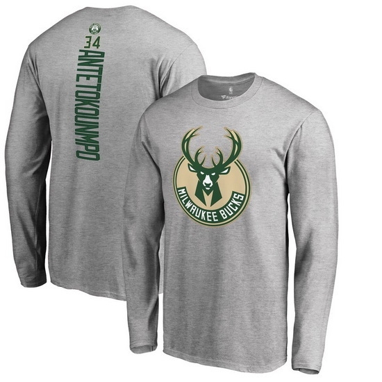 Milwaukee Bucks Men Long T Shirt 002 Milwaukee Bucks Men Long T Shirt 002
