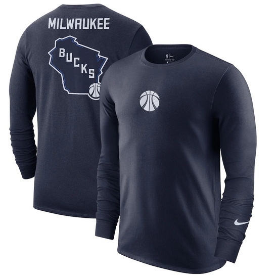 Milwaukee Bucks Men Long T Shirt 008 Milwaukee Bucks Men Long T Shirt 008