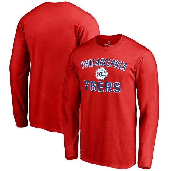 Philadelphia 76ers Men Long T Shirt 008 Philadelphia 76ers Men Long T Shirt 008