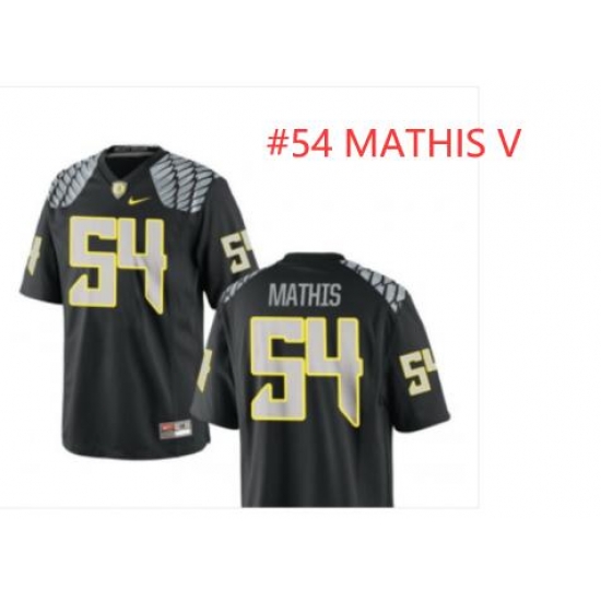 Men Ducks #54 MATHIS V Black stitched Jersey Men Ducks #54 MATHIS V Black stitched Jersey