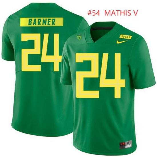 Men Ducks #54 MATHIS V Green Jersey Men Ducks #54 MATHIS V Green Jersey