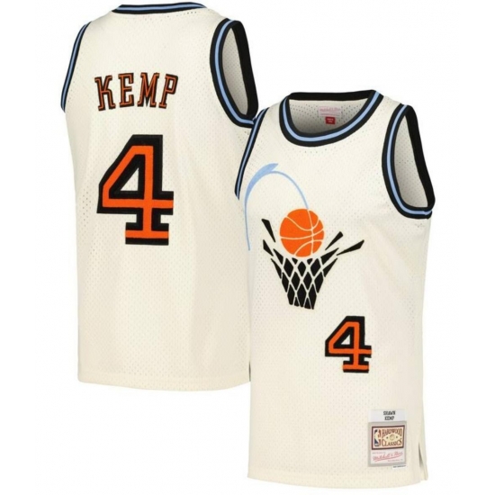 Men KEMP ICe Cream Throwback M&N Jersey Men KEMP ICe Cream Throwback M&N Jersey