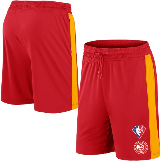 Men Atlanta Hawks Red Shorts Men Atlanta Hawks Red Shorts