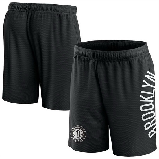 Men Brooklyn Nets Black Post Up Mesh Shorts Men Brooklyn Nets Black Post Up Mesh Shorts