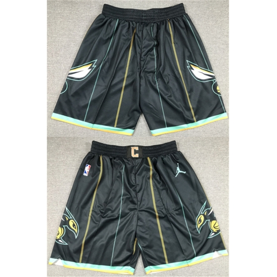 Men Charlotte Hornets 2022 23 Black City Edition Shorts Men Charlotte Hornets 2022 23 Black City Edition Shorts