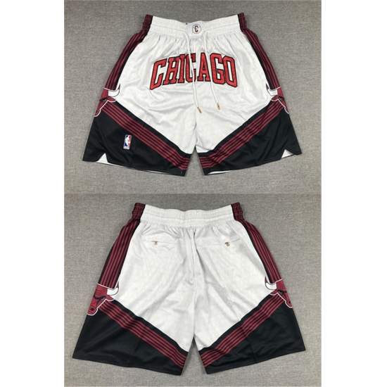 Men Chicago Bulls 2022 23 City Edition White Shorts Men Chicago Bulls 2022 23 City Edition White Shorts