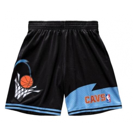 men Cleveland Cavilers Black blue shorts men Cleveland Cavilers Black blue shorts