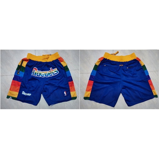 Denver Nuggets Basketball Shorts 007 Denver Nuggets Basketball Shorts 007