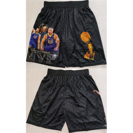 Men Golden State Warriors Black NBA Finals Shorts Men Golden State Warriors Black NBA Finals Shorts