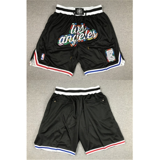 Men Los Angeles Clippers 2022 23 Black City Edition Shorts Men Los Angeles Clippers 2022 23 Black City Edition Shorts