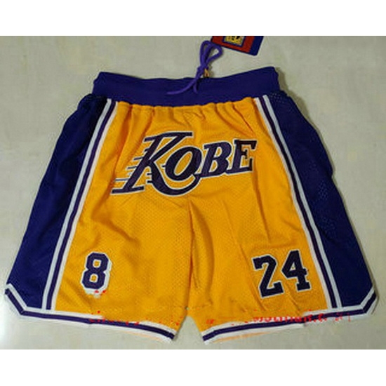 Los Angeles Lakers Basketball Shorts 025 Los Angeles Lakers Basketball Shorts 025