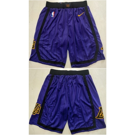 Los Angeles Lakers Basketball Shorts 034 Los Angeles Lakers Basketball Shorts 034