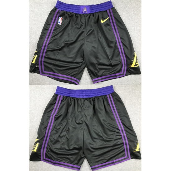 Men Los Angeles Lakers Black Shorts 28Run Small 29 Men Los Angeles Lakers Black Shorts 28Run Small 29