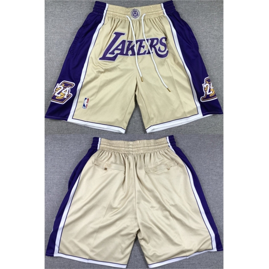 Men Los Angeles Lakers Gold Purple Shorts 28Run Small 29 Men Los Angeles Lakers Gold Purple Shorts 28Run Small 29