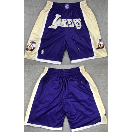Men Los Angeles Lakers Purple Gold Shorts 28Run Small 29 Men Los Angeles Lakers Purple Gold Shorts 28Run Small 29