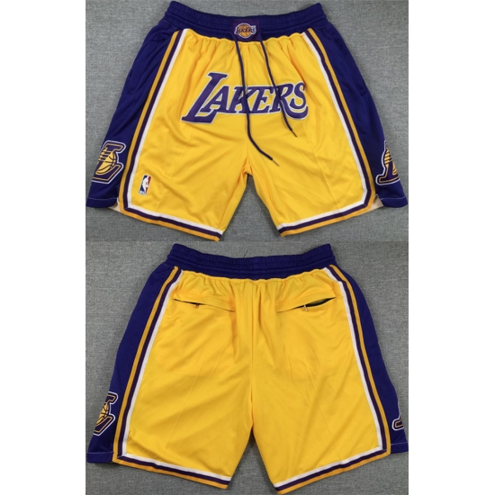 Men Los Angeles Lakers Yellow Purple Shorts 28Run Small 29 Men Los Angeles Lakers Yellow Purple Shorts 28Run Small 29