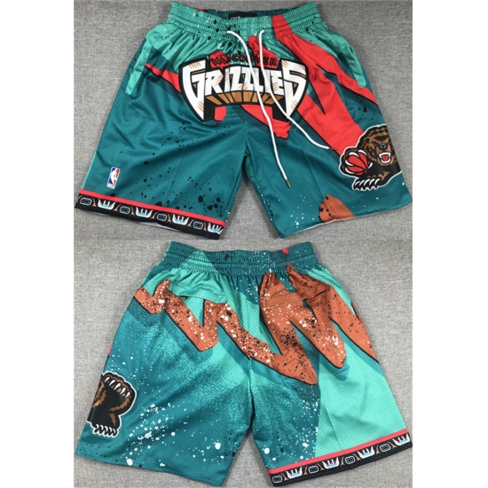 Men Memphis Grizzlies Aqua Shorts 28Run Small 29 Men Memphis Grizzlies Aqua Shorts 28Run Small 29