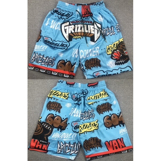 Men Memphis Grizzlies Blue City Edition Shorts Men Memphis Grizzlies Blue City Edition Shorts