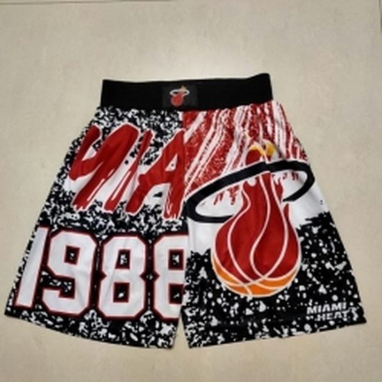 Miami Heat Basketball Shorts 036 Miami Heat Basketball Shorts 036