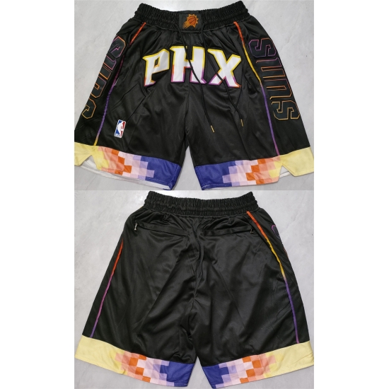 Men Phoenix Suns Black Shorts Men Phoenix Suns Black Shorts