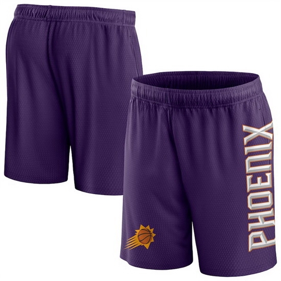 Men Phoenix Suns Purple Post Up Mesh Shorts Men Phoenix Suns Purple Post Up Mesh Shorts