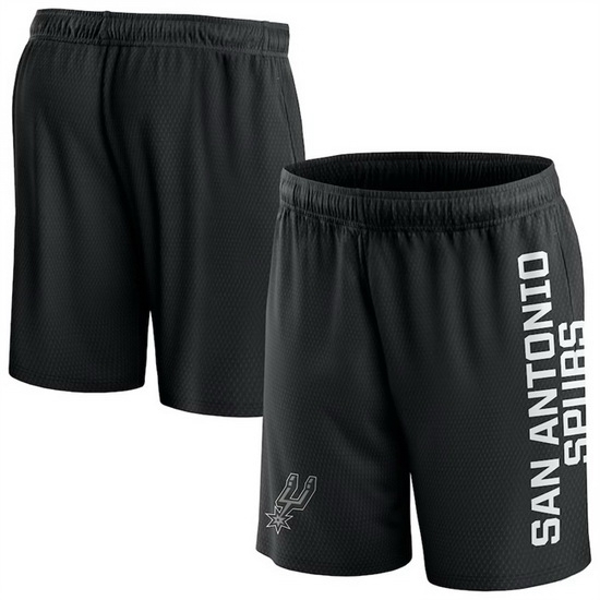 Men San Antonio Spurs Black Post Up Mesh Shorts Men San Antonio Spurs Black Post Up Mesh Shorts