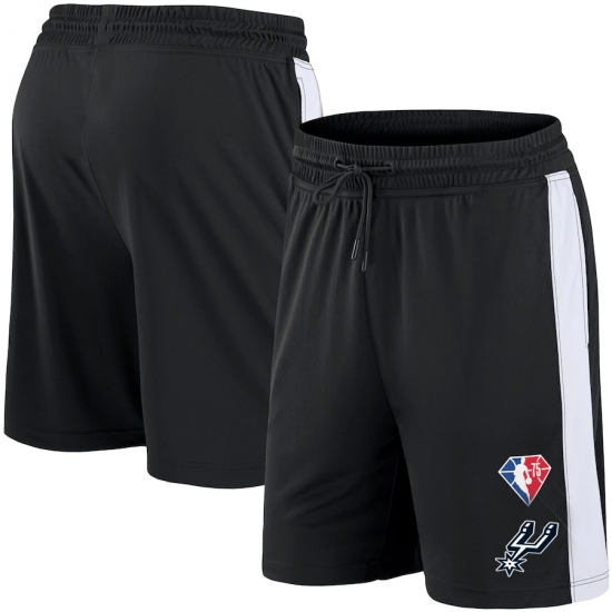 Men San Antonio Spurs Black Shorts Men San Antonio Spurs Black Shorts