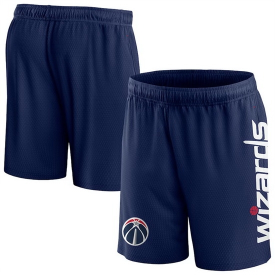 Men Washington Wizards Navy Post Up Mesh Shorts Men Washington Wizards Navy Post Up Mesh Shorts