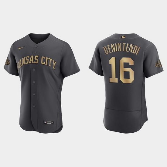 Men Andrew Benintendi Kansas City Royals 2022 Mlb All Star Game Authentic Charcoal Jersey Men Andrew Benintendi Kansas City Royals 2022 Mlb All Star Game Authentic Charcoal Jersey