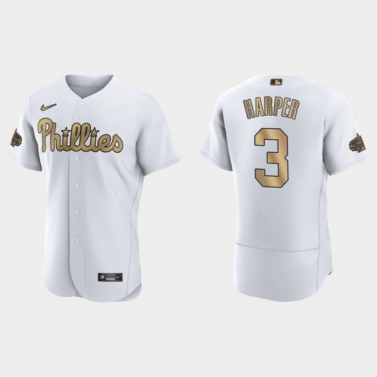 Men Bryce Harper Philadelphia Phillies 2022 Mlb All Star Game Authentic White Jersey Men Bryce Harper Philadelphia Phillies 2022 Mlb All Star Game Authentic White Jersey