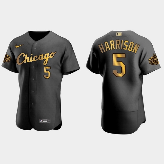 Men Chicago White Sox Josh Harrison 2022 Mlb All Star Game Authentic Black Men Jersey Men Chicago White Sox Josh Harrison 2022 Mlb All Star Game Authentic Black Men Jersey