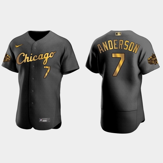 Men Chicago White Sox Tim Anderson 2022 Mlb All Star Game Authentic Black Men Jersey Men Chicago White Sox Tim Anderson 2022 Mlb All Star Game Authentic Black Men Jersey