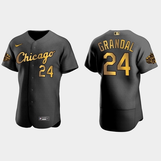 Men Chicago White Sox Yasmani Grandal 2022 Mlb All Star Game Authentic Black Men Jersey Men Chicago White Sox Yasmani Grandal 2022 Mlb All Star Game Authentic Black Men Jersey