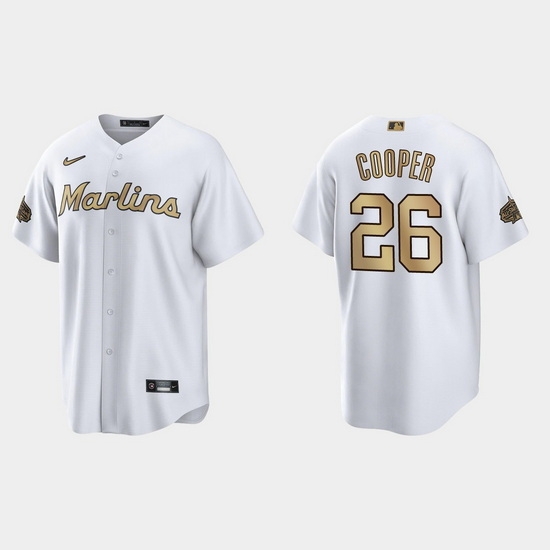 Men Garrett Cooper Miami Marlins 2022 Mlb All Star Game White Jersey Men Garrett Cooper Miami Marlins 2022 Mlb All Star Game White Jersey