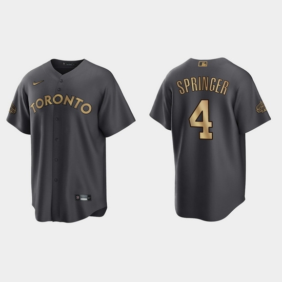 Men George Springer Toronto Blue Jays 2022 Mlb All Star Game Charcoal Jersey Men George Springer Toronto Blue Jays 2022 Mlb All Star Game Charcoal Jersey