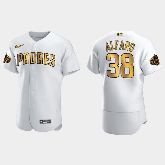 Men San Diego Padres Jorge Alfaro 2022 Mlb All Star Game White Gold Men Jersey Men San Diego Padres Jorge Alfaro 2022 Mlb All Star Game White Gold Men Jersey