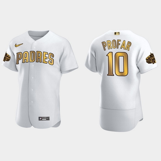 Men San Diego Padres Jurickson Profar 2022 Mlb All Star Game White Gold Men Jersey Men San Diego Padres Jurickson Profar 2022 Mlb All Star Game White Gold Men Jersey