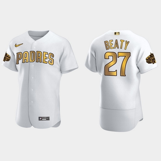Men San Diego Padres Matt Beaty 2022 Mlb All Star Game White Gold Men Jersey Men San Diego Padres Matt Beaty 2022 Mlb All Star Game White Gold Men Jersey