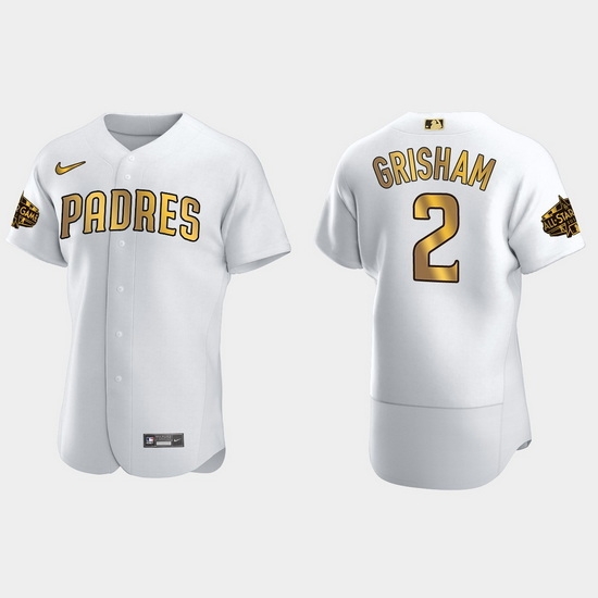 Men San Diego Padres Trent Grisham 2022 Mlb All Star Game White Gold Men Jersey Men San Diego Padres Trent Grisham 2022 Mlb All Star Game White Gold Men Jersey