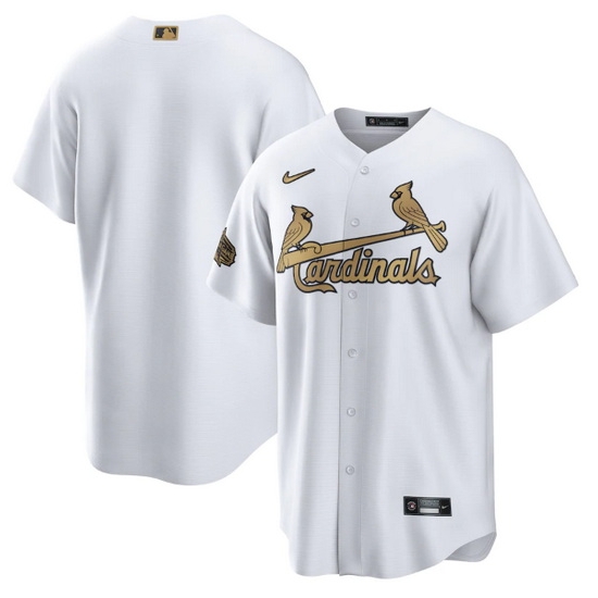 Men St Louis Cardinals Blank 2022 All Star White Cool Base Stitched Baseball Jersey Men St Louis Cardinals Blank 2022 All Star White Cool Base Stitched Baseball Jersey