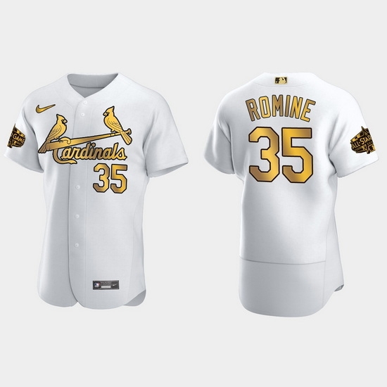 Men St.Louis Cardinals Austin Romine 2022 Mlb All Star Game White Gold Men Jersey Men St.Louis Cardinals Austin Romine 2022 Mlb All Star Game White Gold Men Jersey