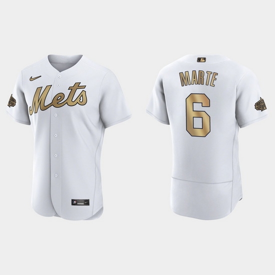 Men Starling Marte New York Mets 2022 Mlb All Star Game Authentic White Jersey Men Starling Marte New York Mets 2022 Mlb All Star Game Authentic White Jersey